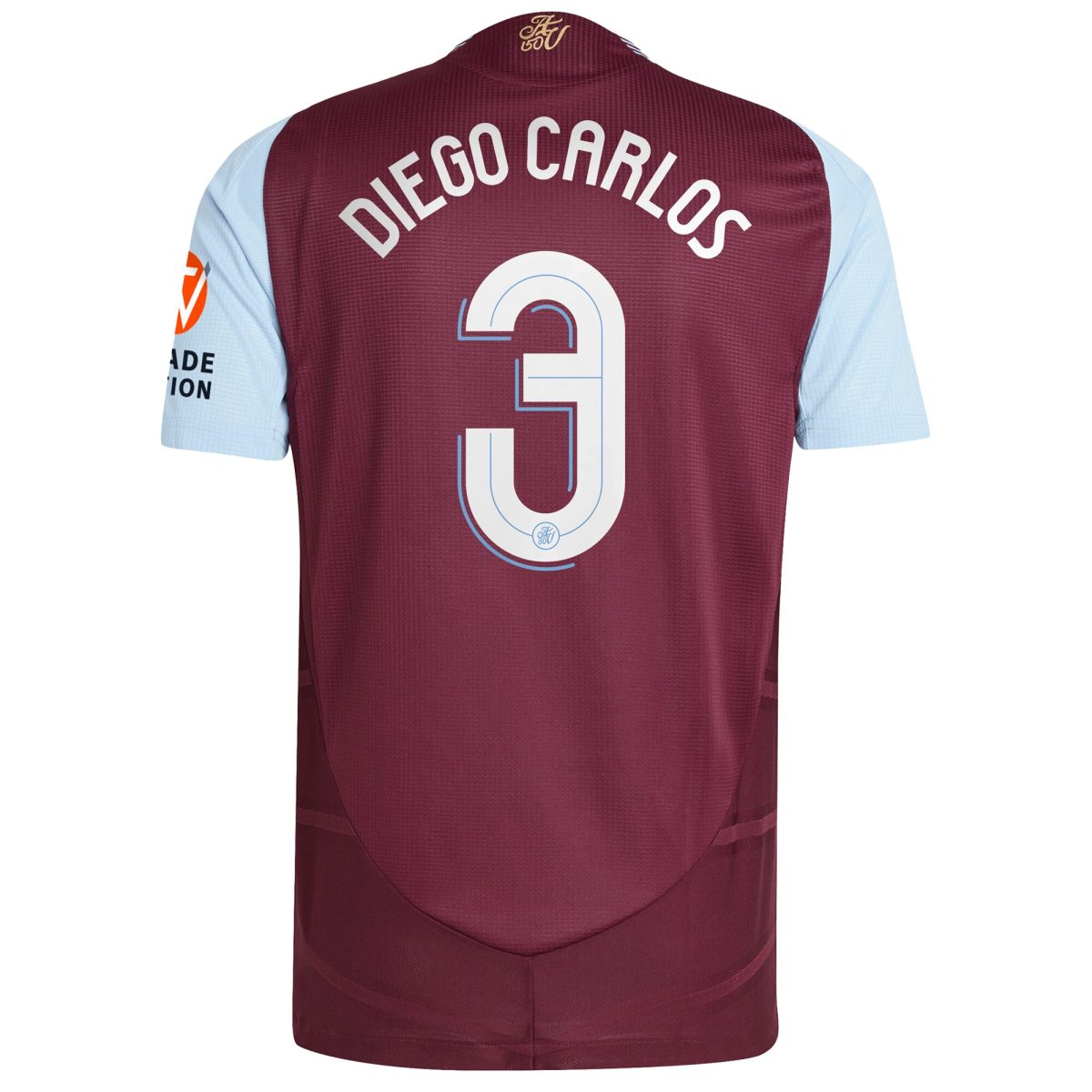 aston villa adidas home authentic shirt 2024-25 with diego carlos 3 cup printing Collection - Aston Villa Fan Shop Official Gear