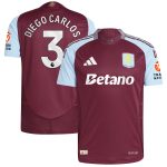 aston villa adidas home authentic shirt 2024-25 with diego carlos 3 printing Collection - Aston Villa Fan Shop Official Gear