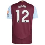 aston villa adidas home authentic shirt 2024-25 with digne 12 printing Collection - Aston Villa Fan Shop Official Gear