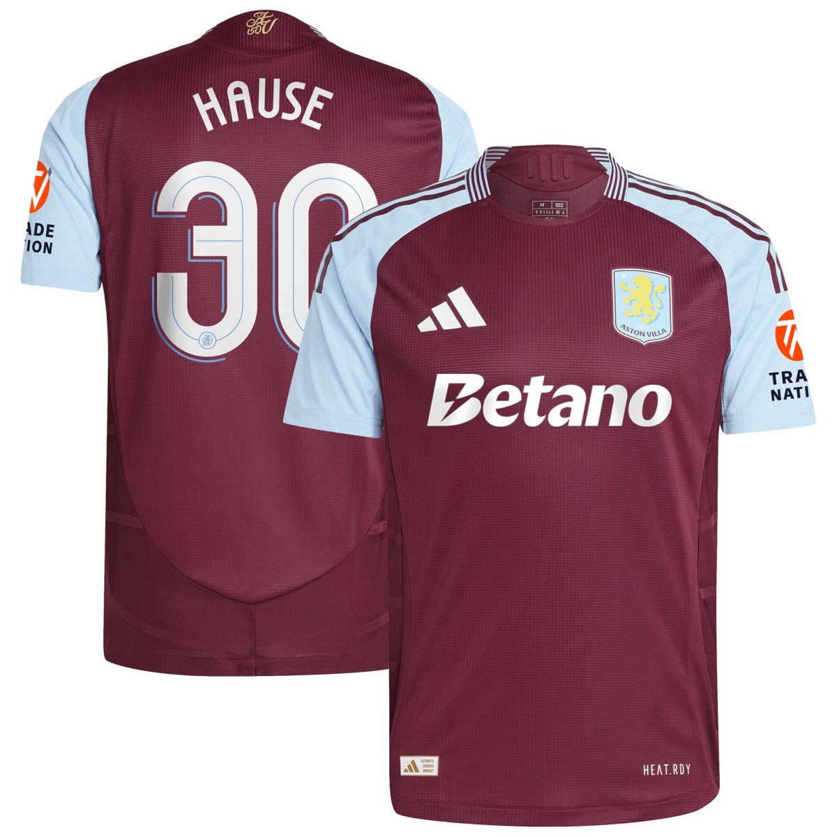 aston villa adidas home authentic shirt 2024-25 with hause 30 cup printing Collection - Aston Villa Fan Shop Official Gear