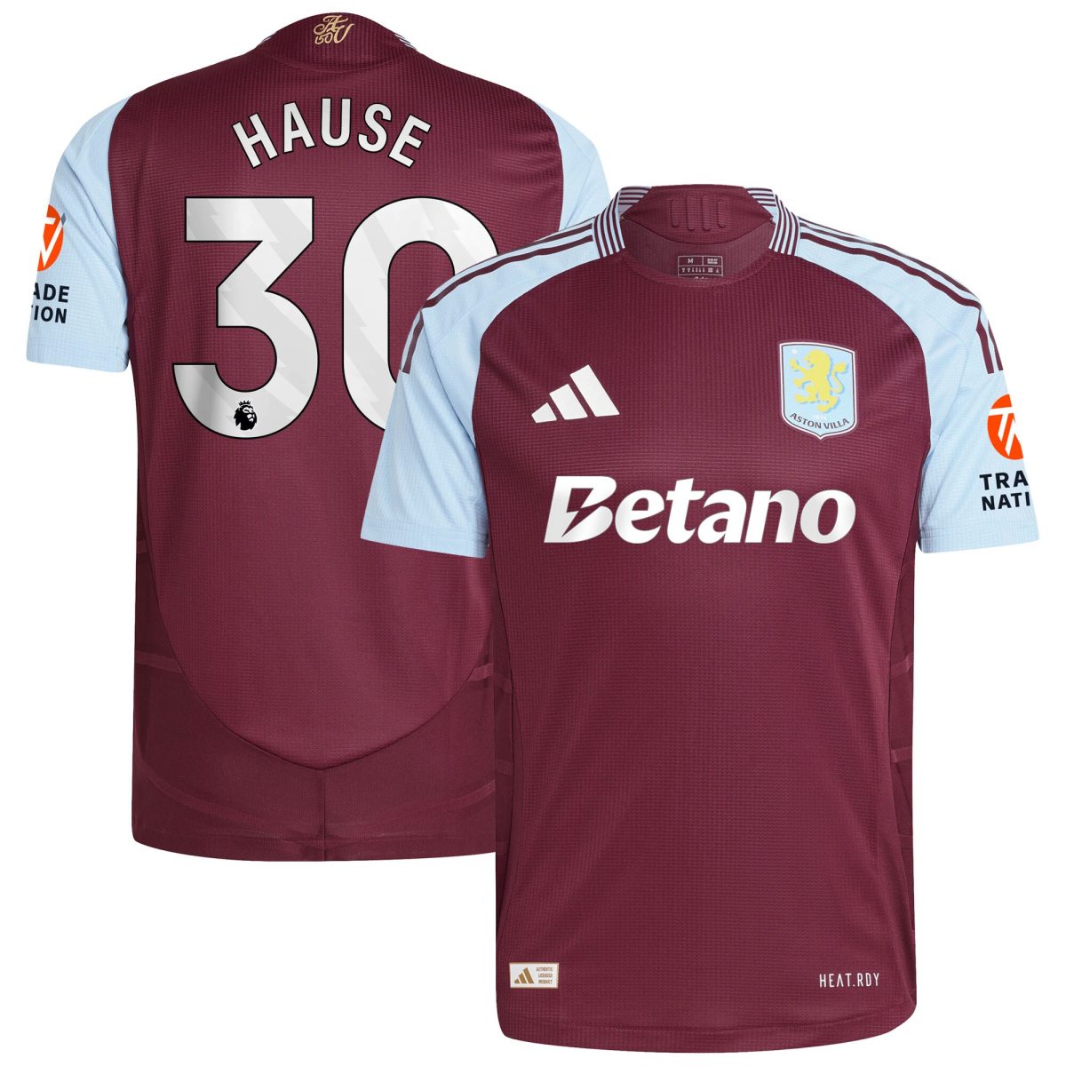 aston villa adidas home authentic shirt 2024-25 with hause 30 printing Collection - Aston Villa Fan Shop Official Gear