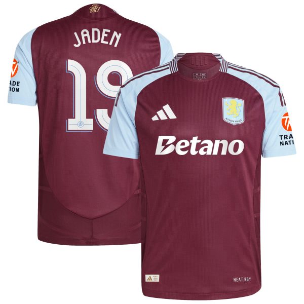 aston villa adidas home authentic shirt 2024-25 with jaden 19 cup printing Collection - Aston Villa Fan Shop Official Gear