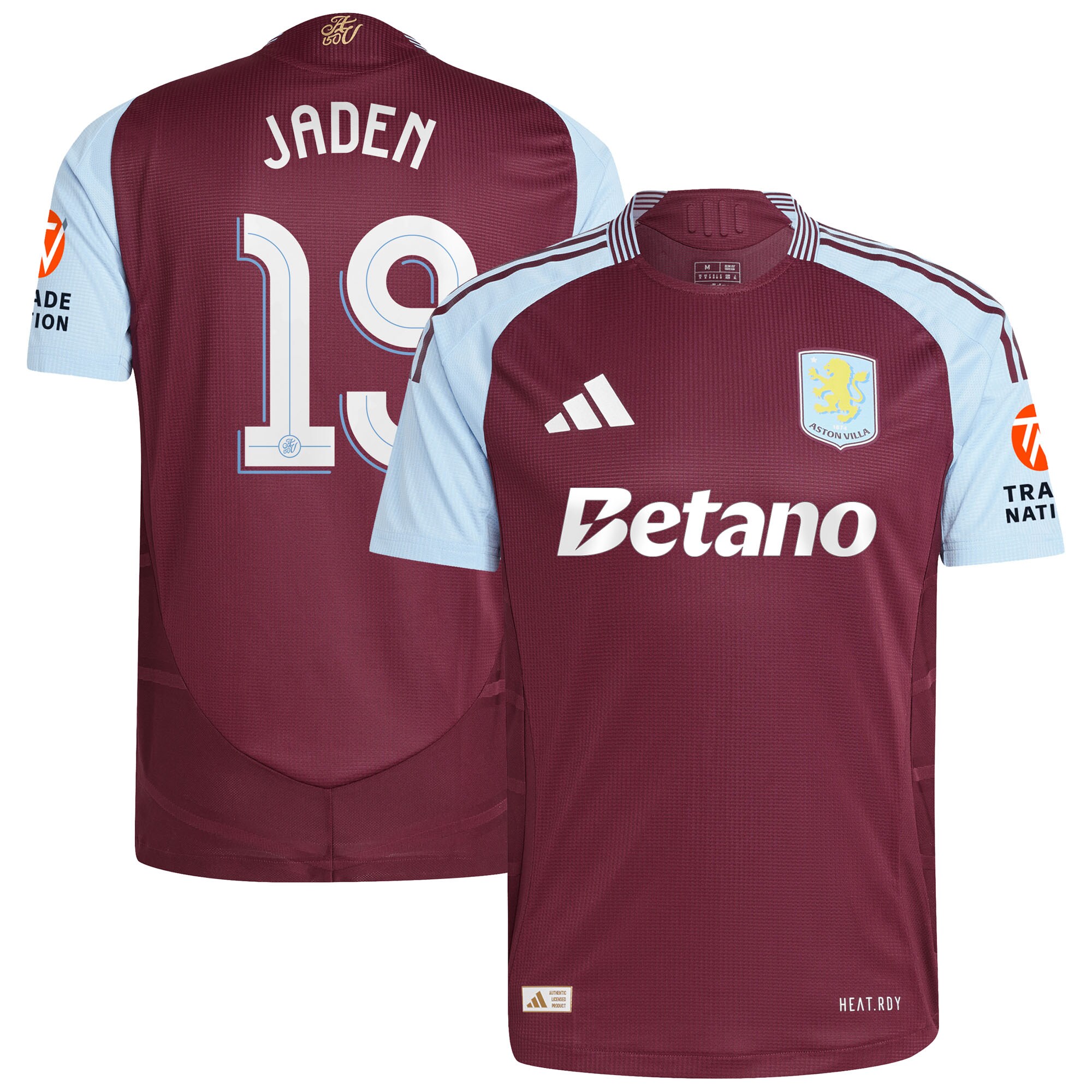 aston villa adidas home authentic shirt 2024-25 with jaden 19 cup printing Collection - Aston Villa Fan Shop Official Gear