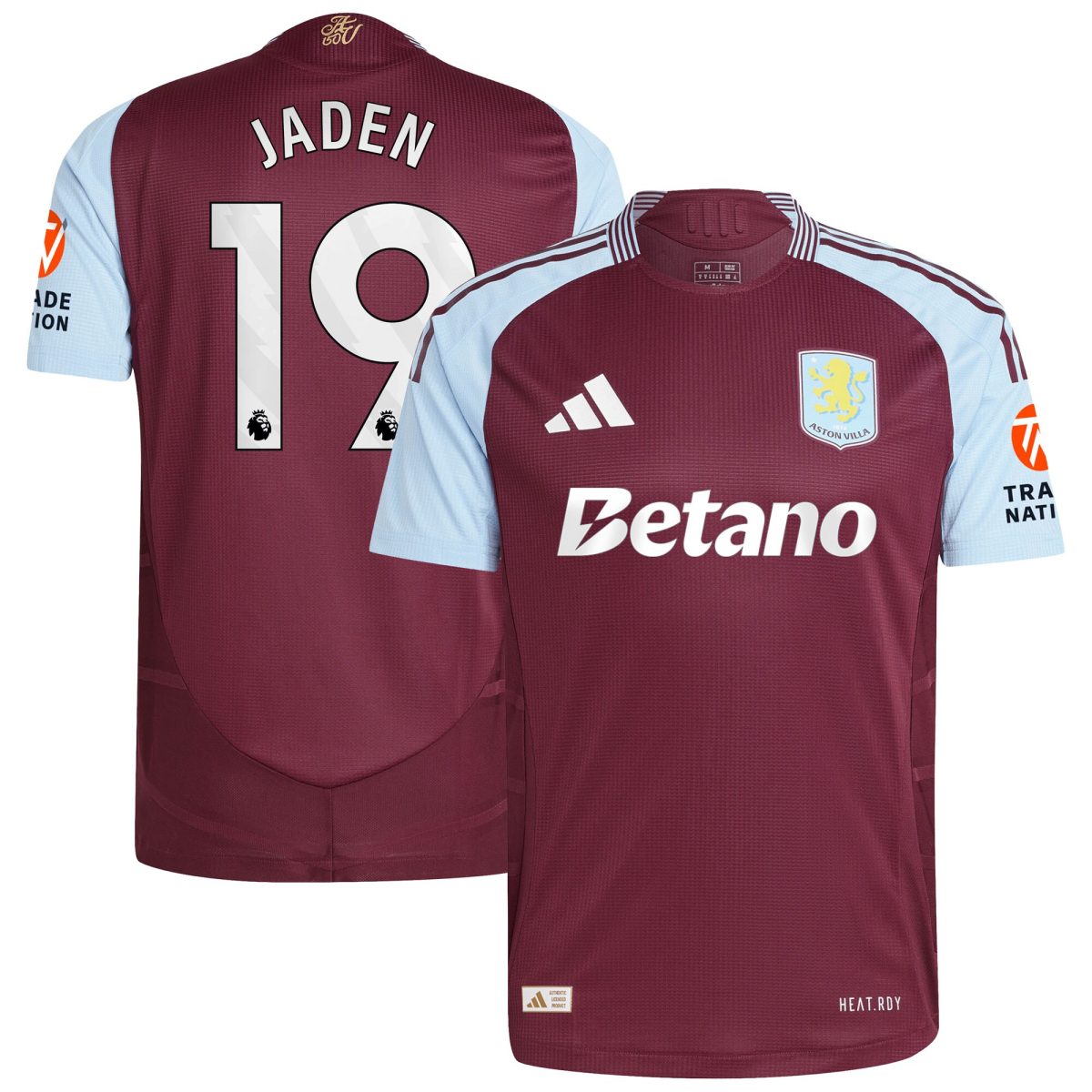 aston villa adidas home authentic shirt 2024-25 with jaden 19 printing Collection - Aston Villa Fan Shop Official Gear