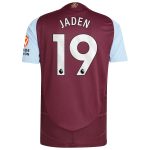 aston villa adidas home authentic shirt 2024-25 with jaden 19 printing Collection - Aston Villa Fan Shop Official Gear