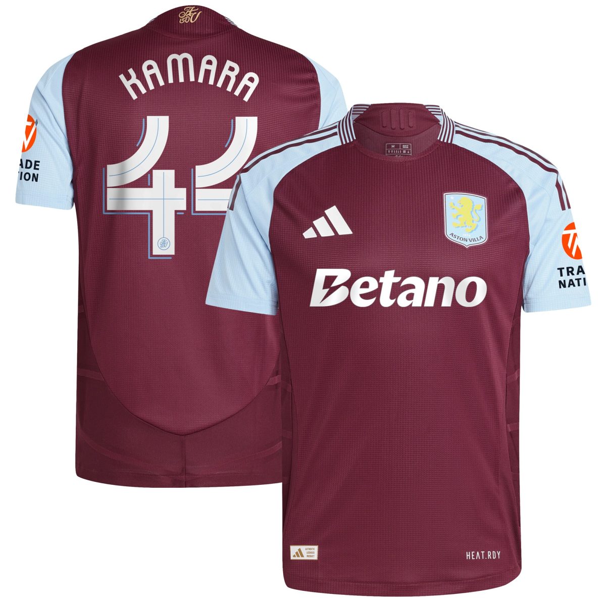 aston villa adidas home authentic shirt 2024-25 with kamara 44 cup printing Collection - Aston Villa Fan Shop Official Gear