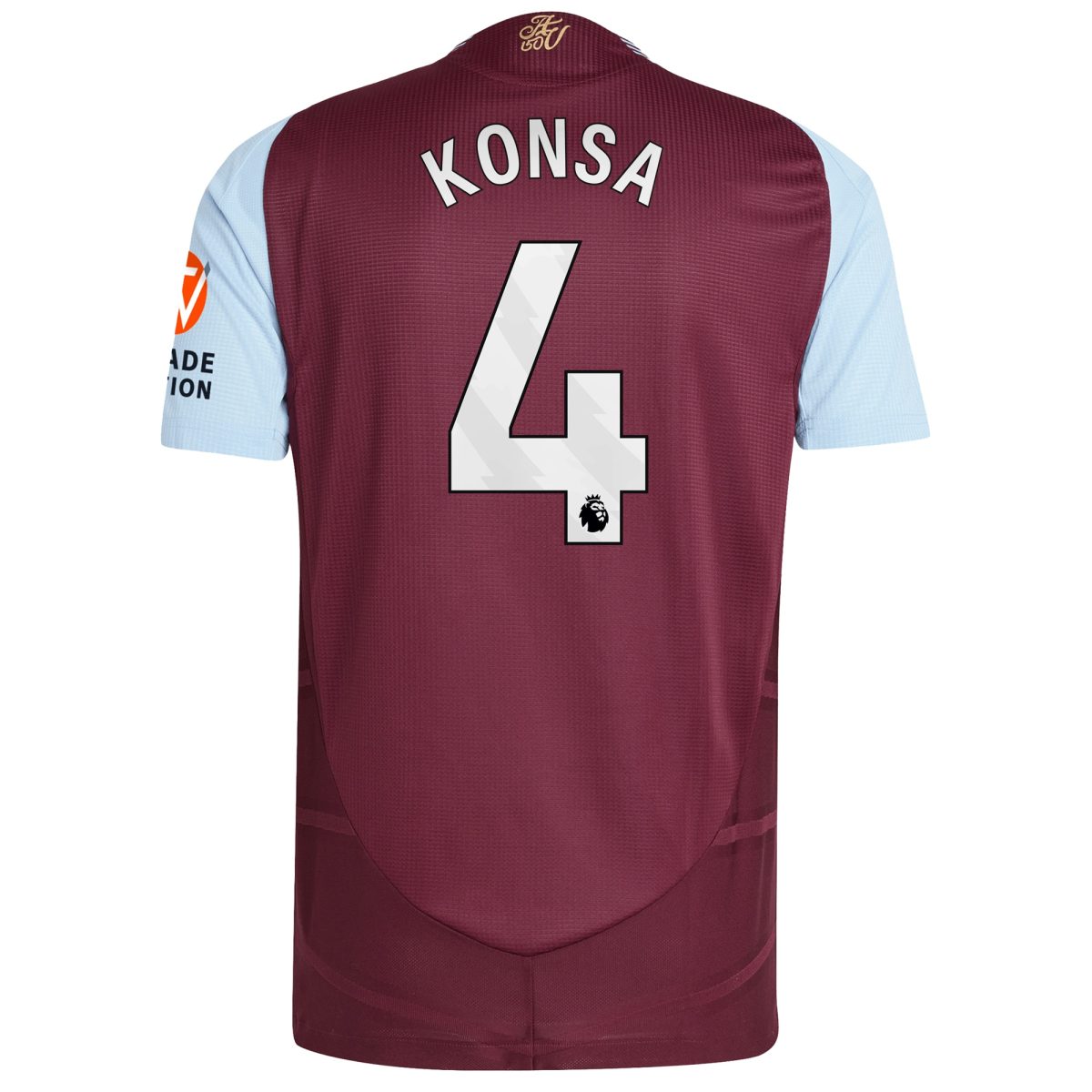 aston villa adidas home authentic shirt 2024-25 with konsa 4 printing Collection - Aston Villa Fan Shop Official Gear