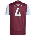 aston villa adidas home authentic shirt 2024-25 with konsa 4 printing Collection - Aston Villa Fan Shop Official Gear