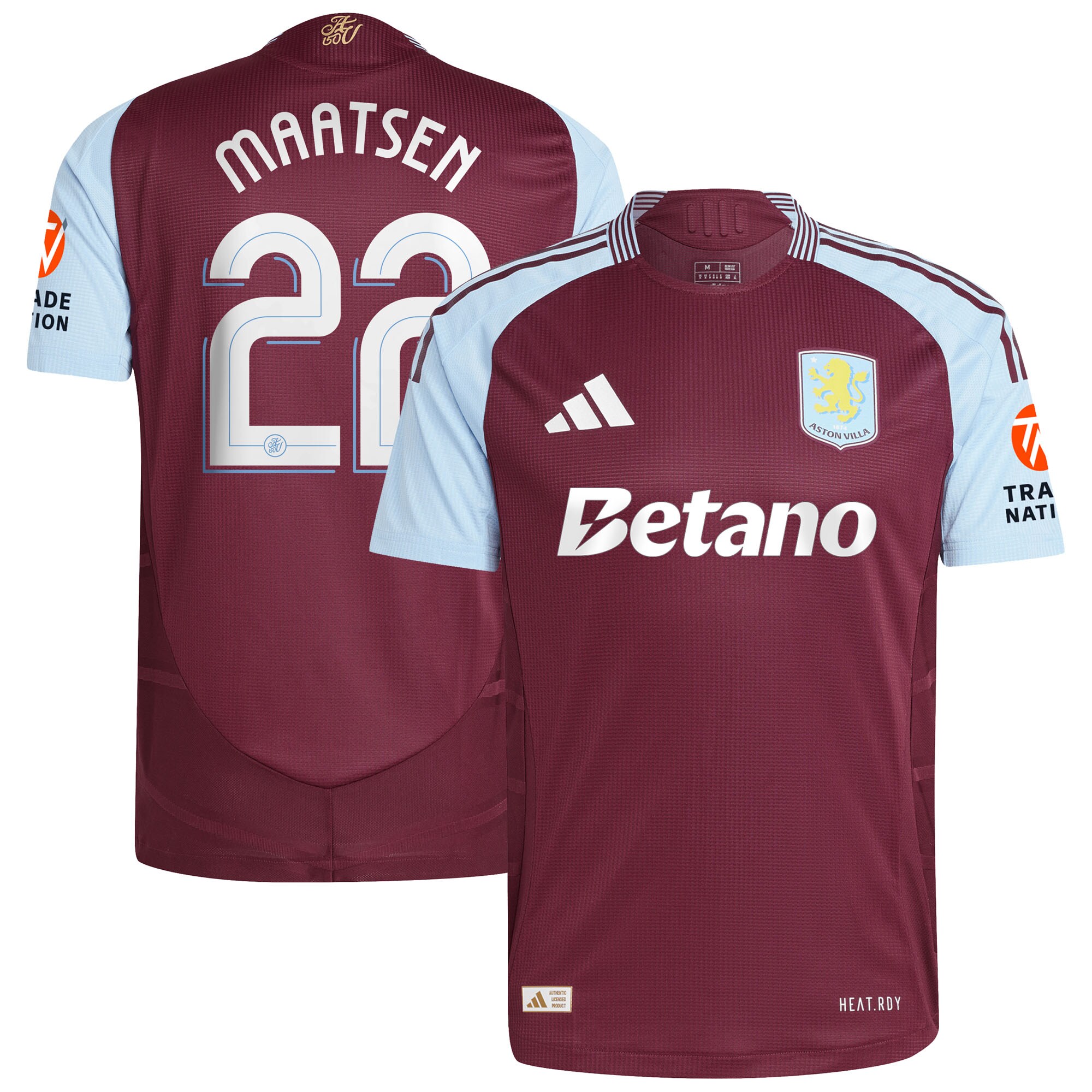 aston villa adidas home authentic shirt 2024-25 with maatsen 22 cup printing Collection - Aston Villa Fan Shop Official Gear