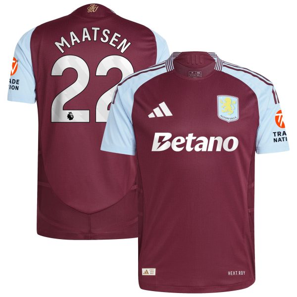 aston villa adidas home authentic shirt 2024-25 with maatsen 22 printing Collection - Aston Villa Fan Shop Official Gear