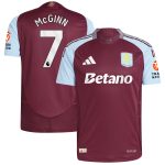 aston villa adidas home authentic shirt 2024-25 with mcginn 7 printing Collection - Aston Villa Fan Shop Official Gear