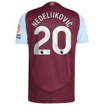 aston villa adidas home authentic shirt 2024-25 with nedeljković 20 printing Collection - Aston Villa Fan Shop Official Gear