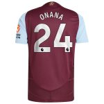 aston villa adidas home authentic shirt 2024-25 with onana 24 printing Collection - Aston Villa Fan Shop Official Gear