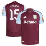 aston villa adidas home authentic shirt 2024-25 with parker 15 cup printing Collection - Aston Villa Fan Shop Official Gear