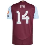 aston villa adidas home authentic shirt 2024-25 with pau 14 cup printing Collection - Aston Villa Fan Shop Official Gear