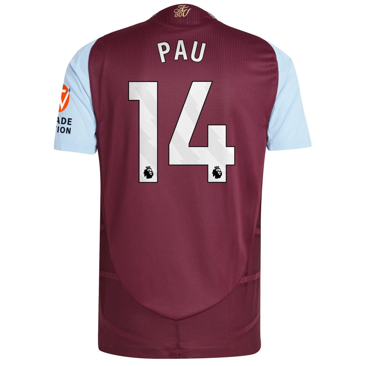 aston villa adidas home authentic shirt 2024-25 with pau 14 printing Collection - Aston Villa Fan Shop Official Gear