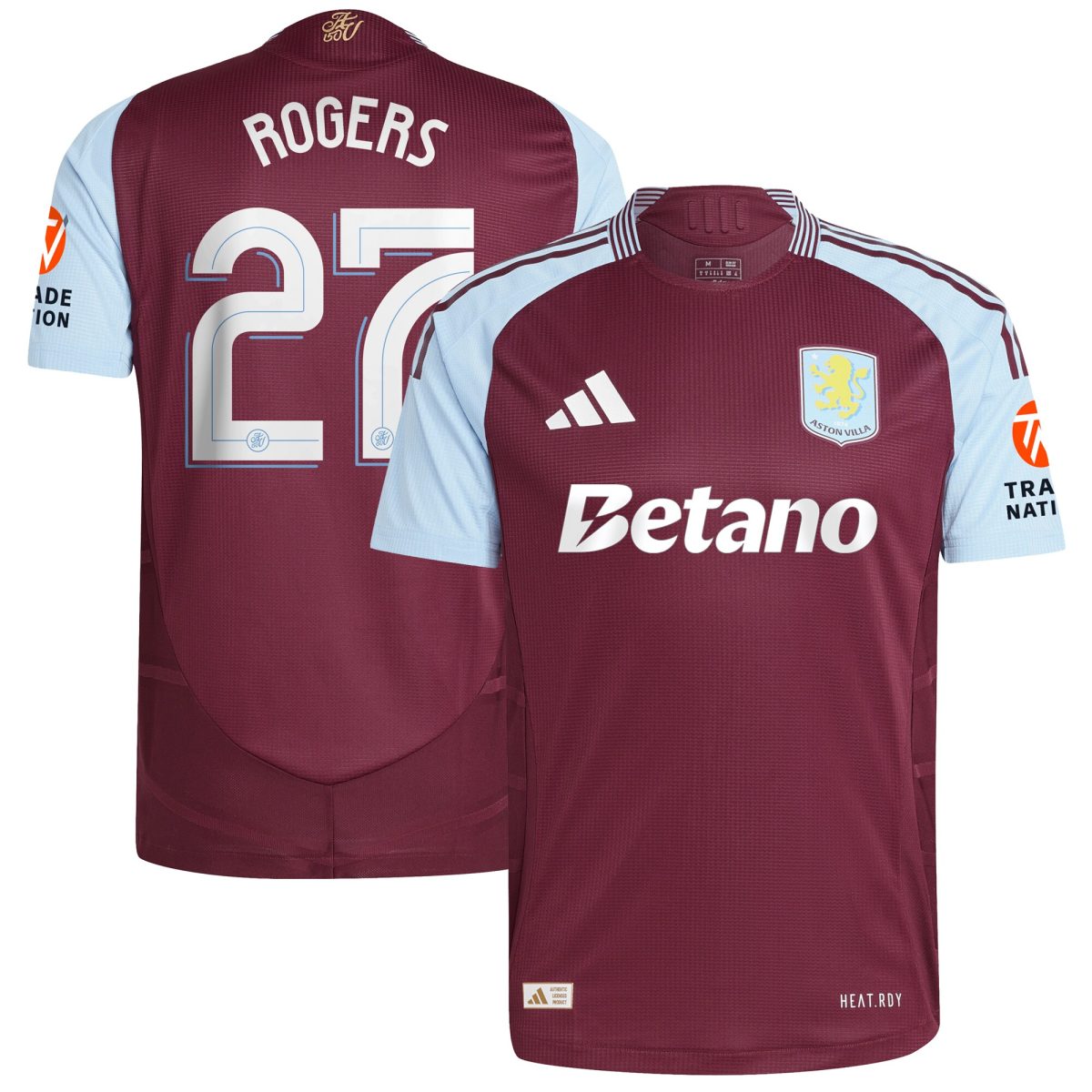 aston villa adidas home authentic shirt 2024-25 with rogers 27 cup printing Collection - Aston Villa Fan Shop Official Gear