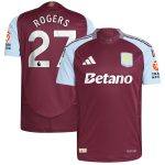 aston villa adidas home authentic shirt 2024-25 with rogers 27 printing Collection - Aston Villa Fan Shop Official Gear