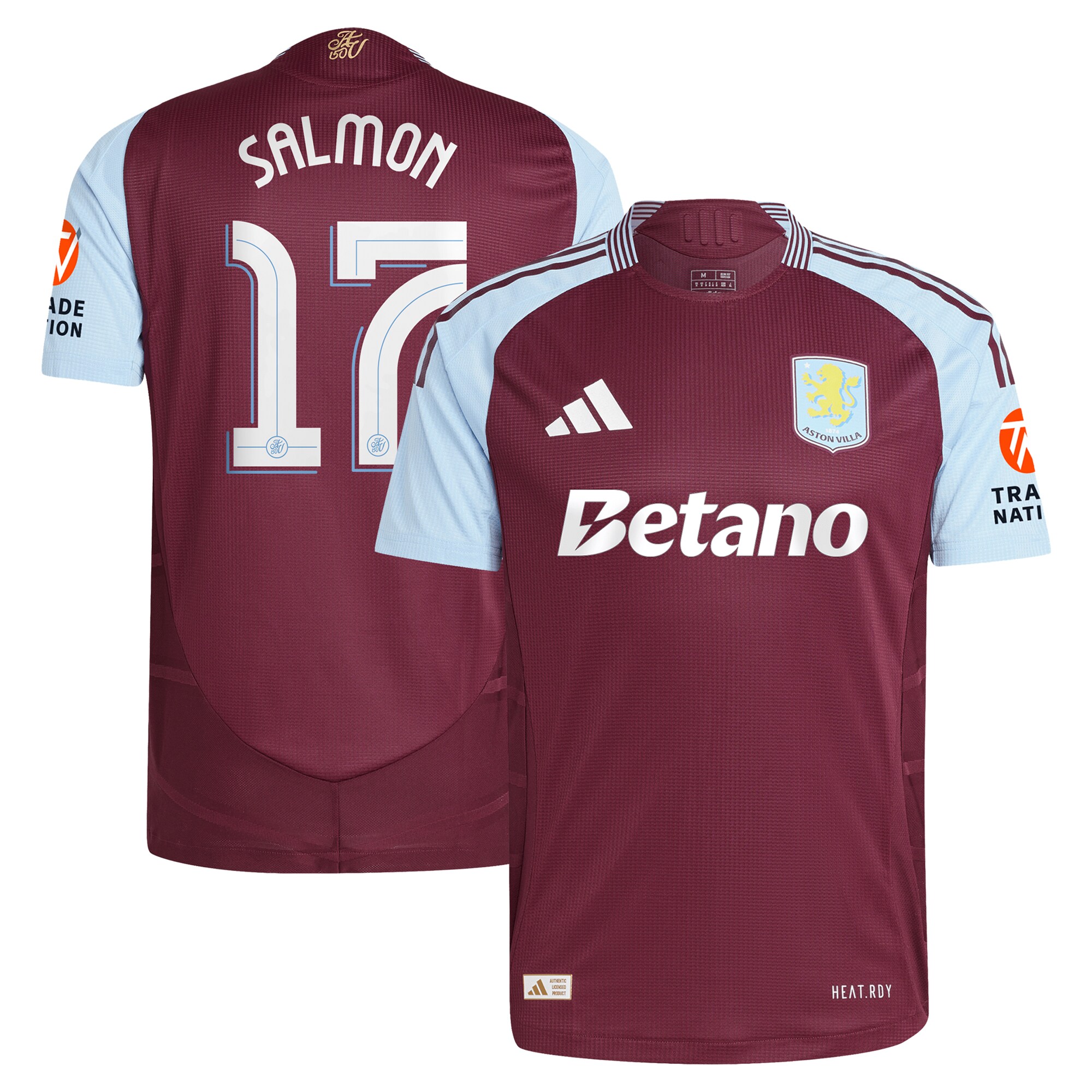 aston villa adidas home authentic shirt 2024-25 with salmon 17 cup printing Collection - Aston Villa Fan Shop Official Gear