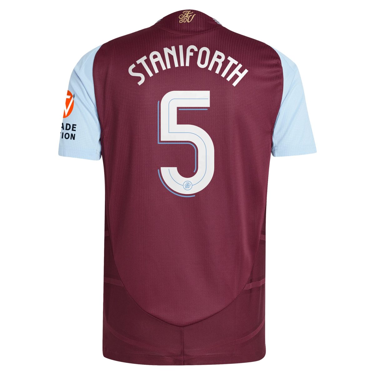 aston villa adidas home authentic shirt 2024-25 with staniforth 5 cup printing Collection - Aston Villa Fan Shop Official Gear