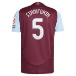 aston villa adidas home authentic shirt 2024-25 with staniforth 5 cup printing Collection - Aston Villa Fan Shop Official Gear