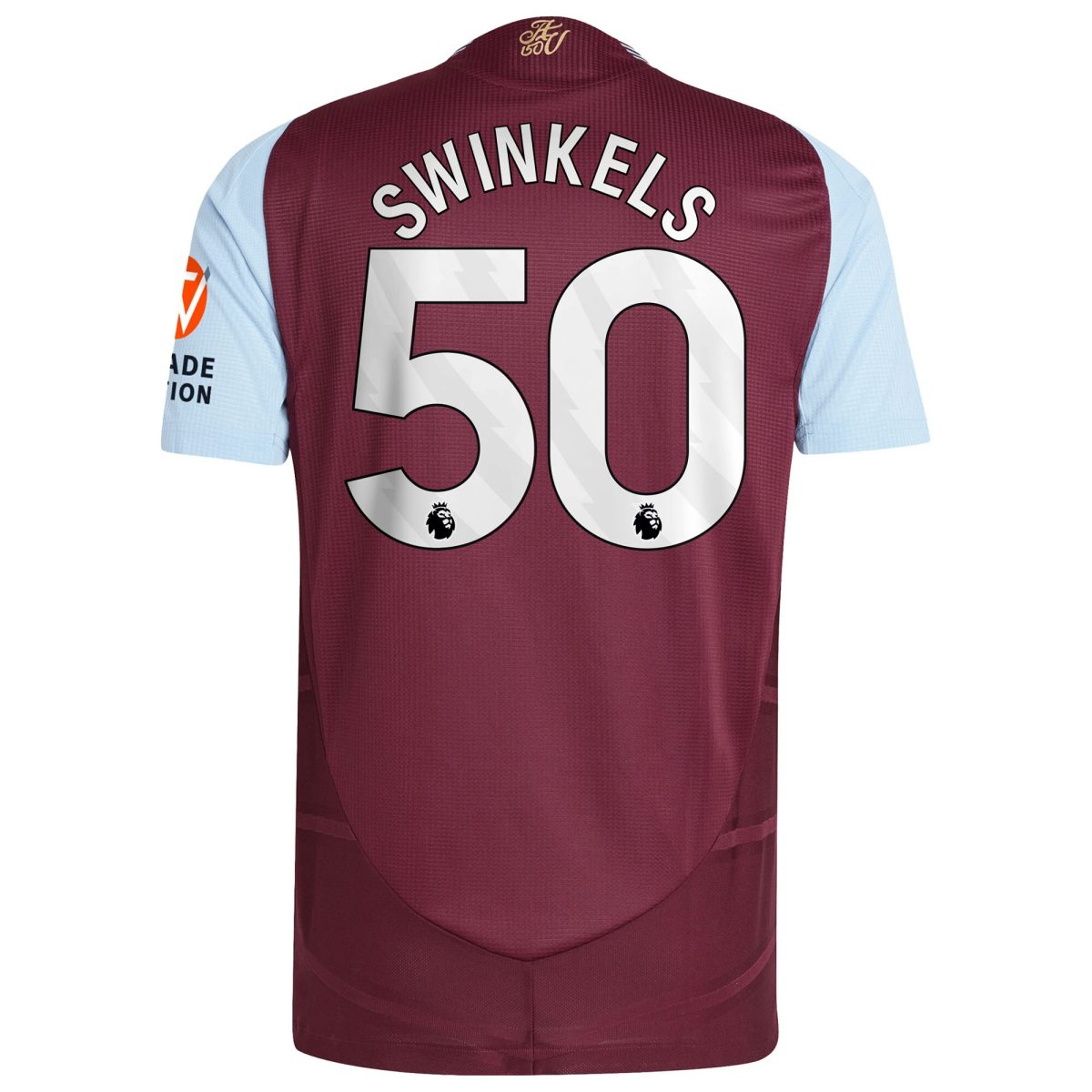 aston villa adidas home authentic shirt 2024-25 with swinkels 50 printing Collection - Aston Villa Fan Shop Official Gear