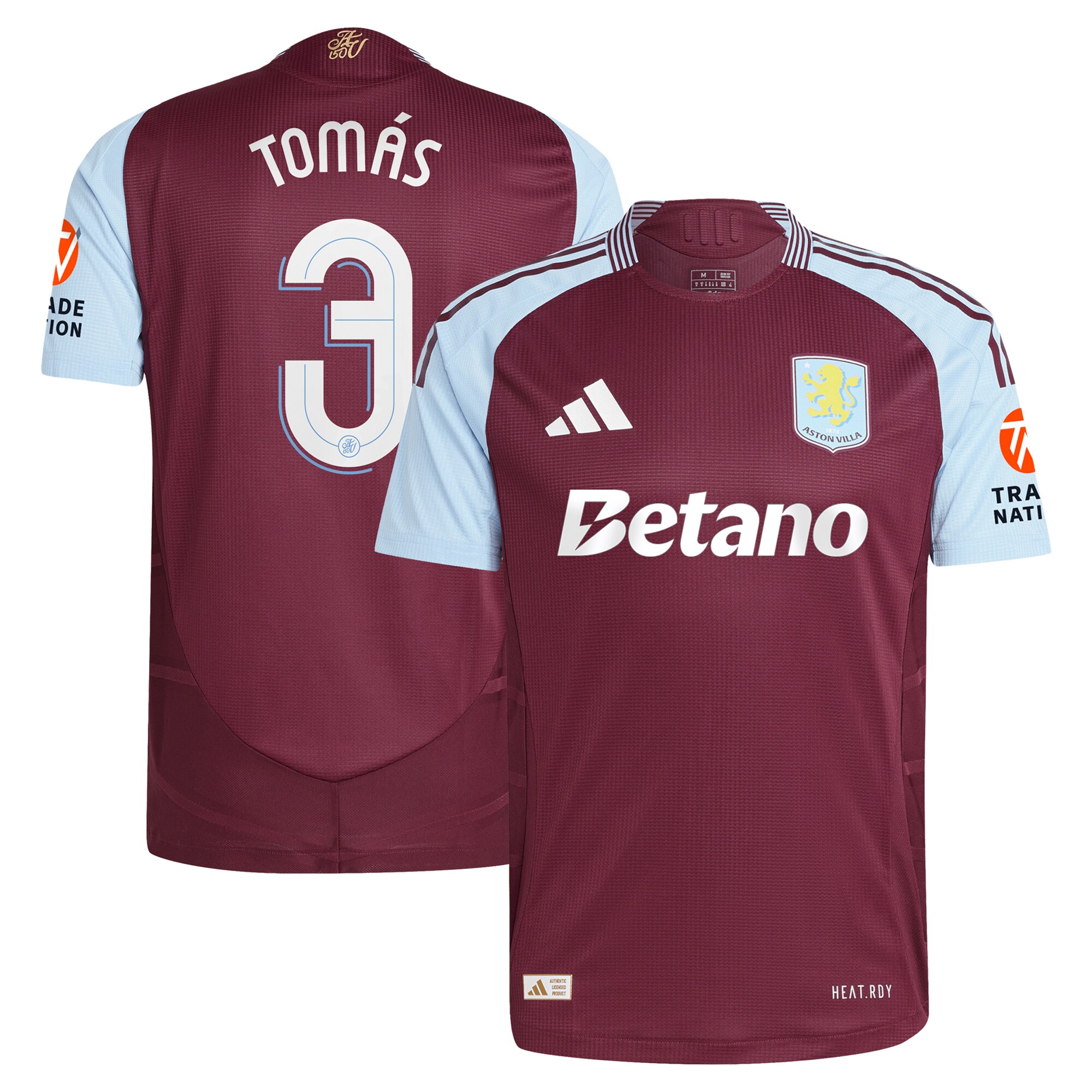 aston villa adidas home authentic shirt 2024-25 with tomás 3 cup printing Collection – Aston Villa Fan Shop Official Gear Collection - Aston Villa Fan Shop Official Gear