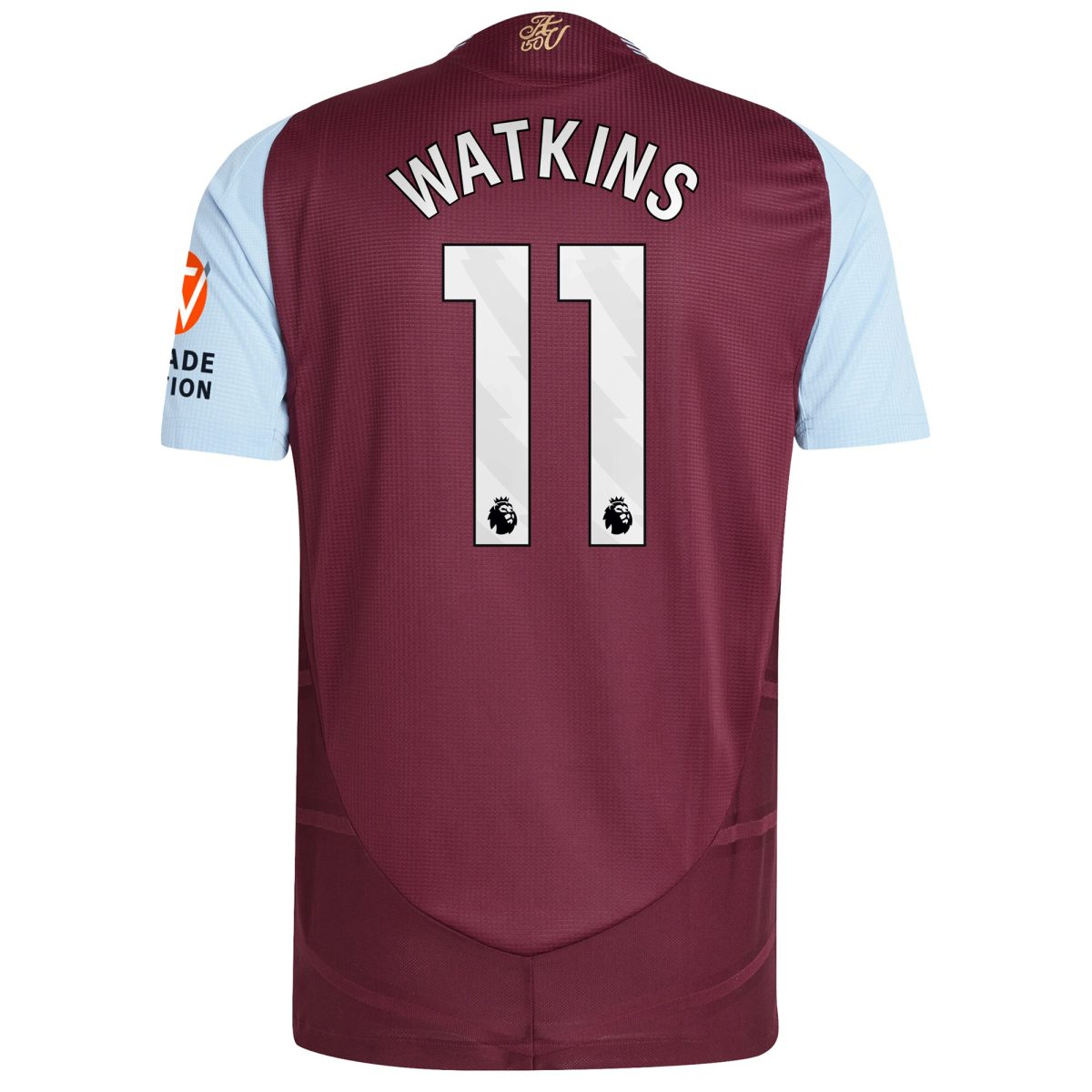 aston villa adidas home authentic shirt 2024-25 with watkins 11 printing Collection - Aston Villa Fan Shop Official Gear