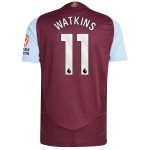 aston villa adidas home authentic shirt 2024-25 with watkins 11 printing Collection - Aston Villa Fan Shop Official Gear