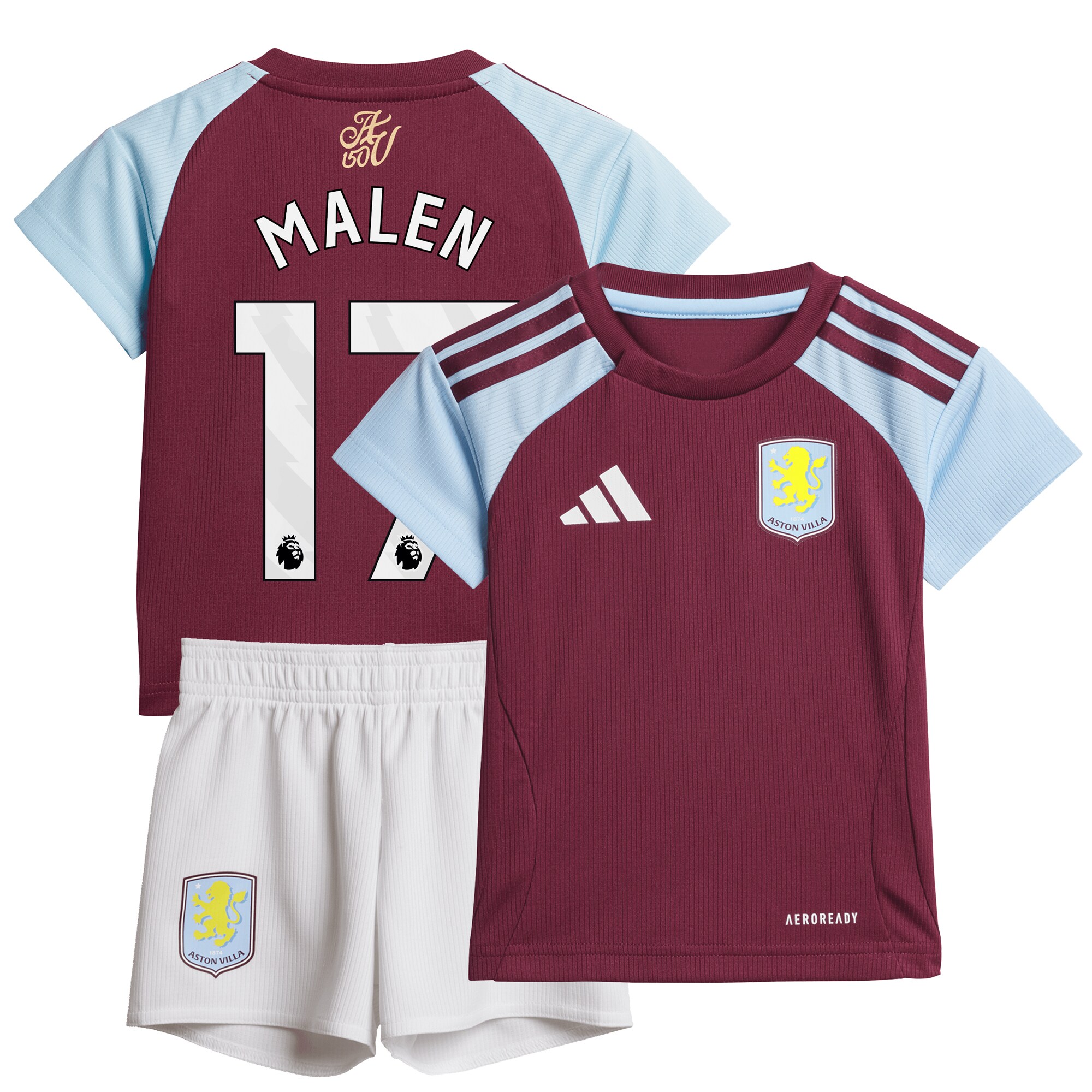 aston villa adidas home baby kit 2024-25 with malen 17 printing Collection - Aston Villa Fan Shop Official Gear