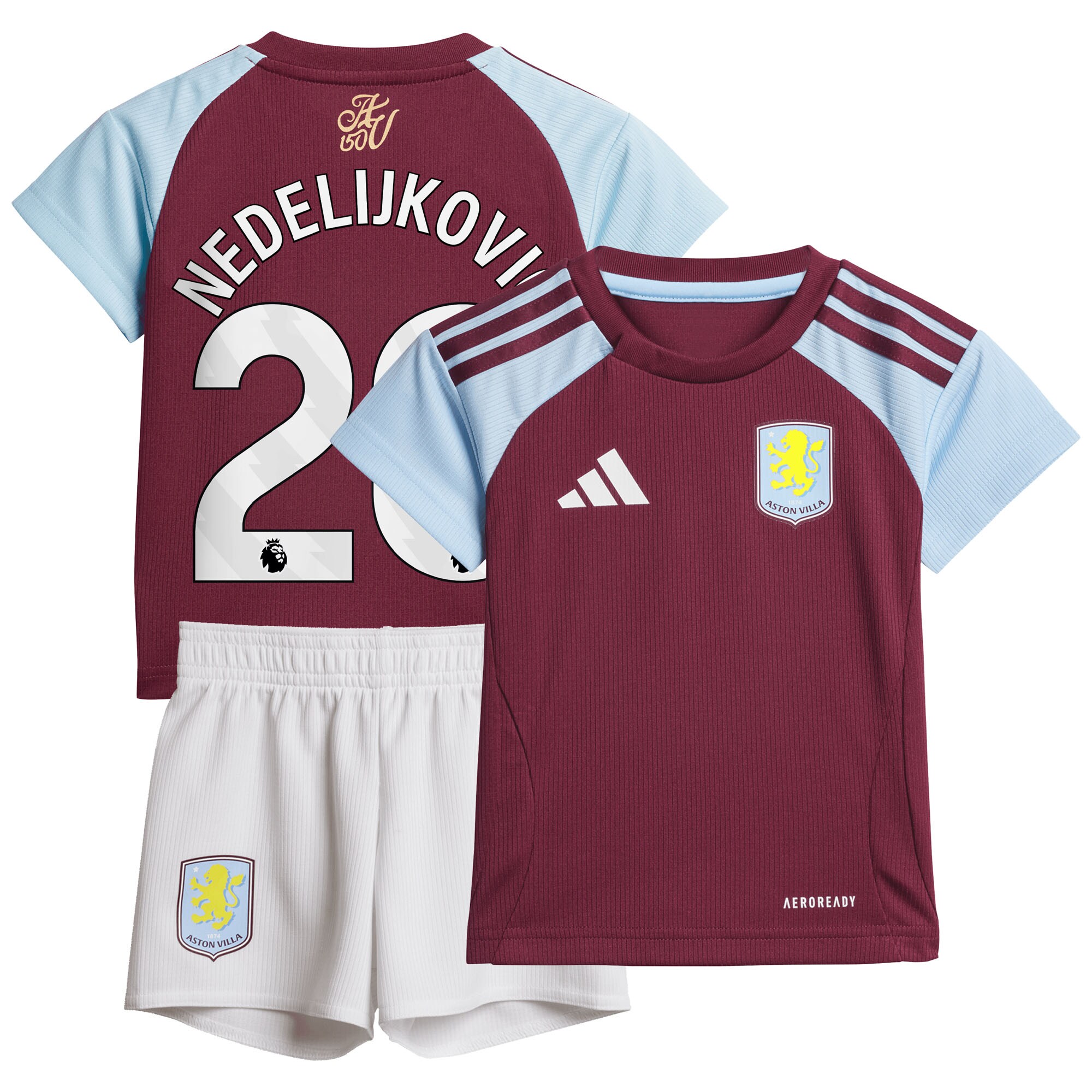 aston villa adidas home baby kit 2024-25 with nedeljković 20 printing Collection - Aston Villa Fan Shop Official Gear