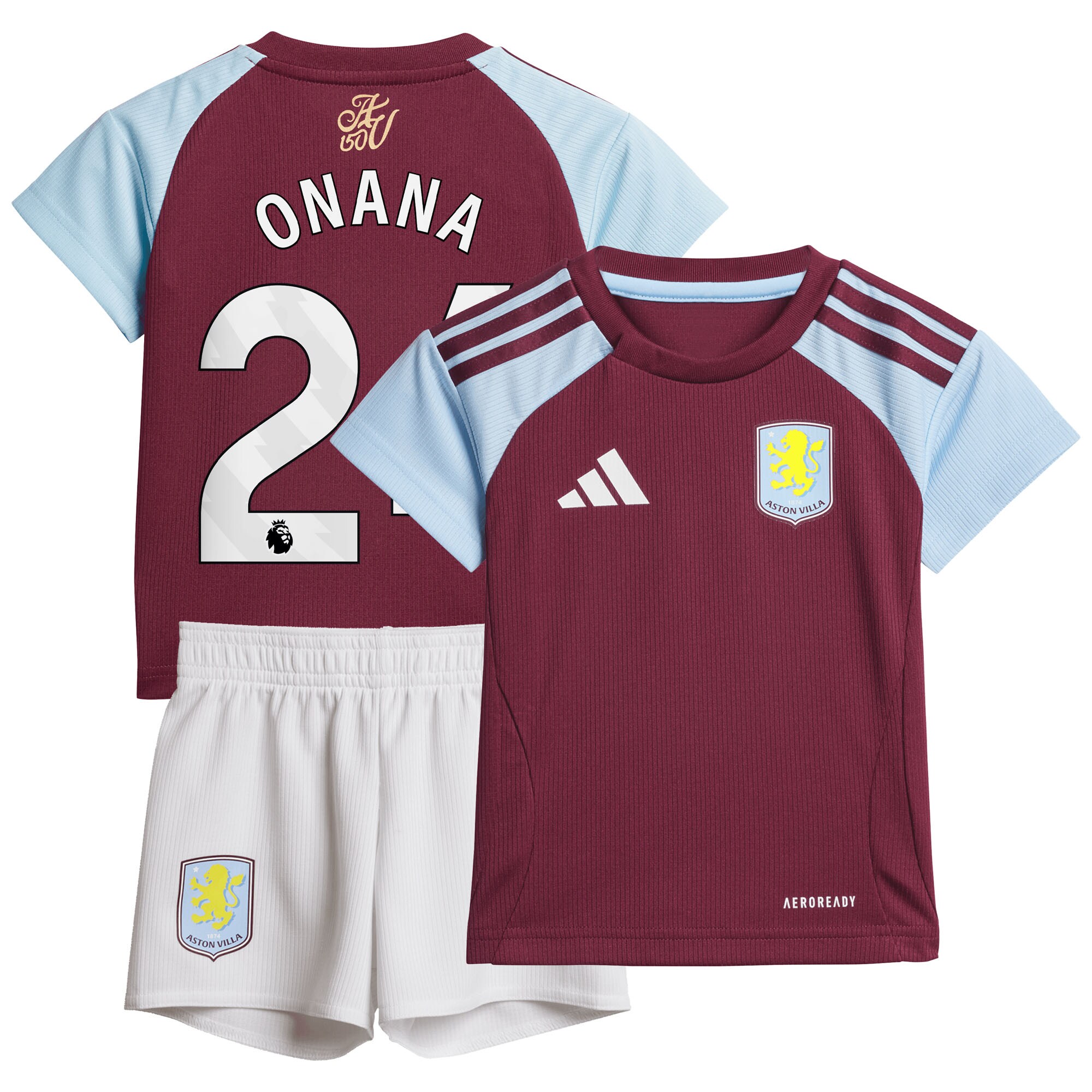 aston villa adidas home baby kit 2024-25 with onana 24 printing Collection - Aston Villa Fan Shop Official Gear