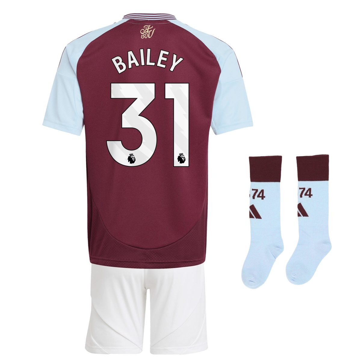 aston villa adidas home mini kit 2024-25 with bailey 31 printing Collection - Aston Villa Fan Shop Official Gear