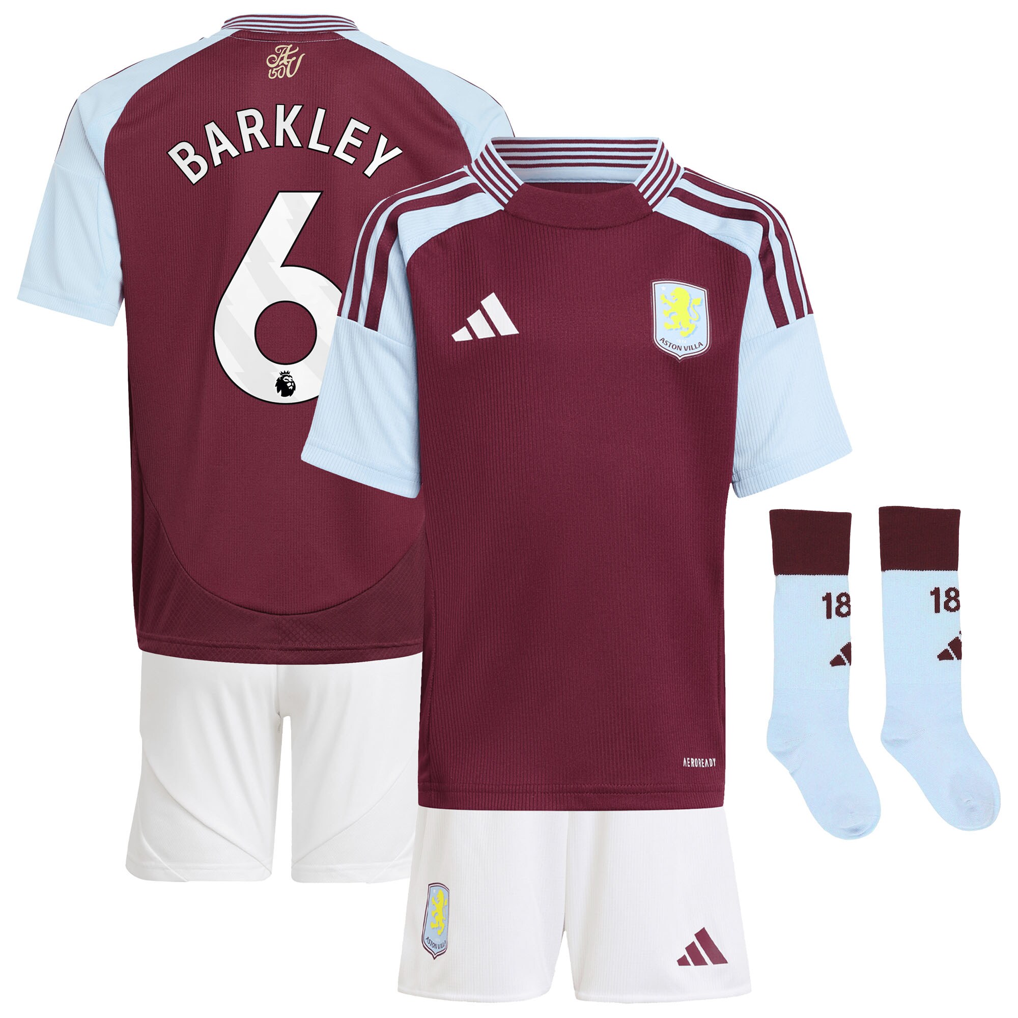 aston villa adidas home mini kit 2024-25 with barkley 6 printing Collection - Aston Villa Fan Shop Official Gear
