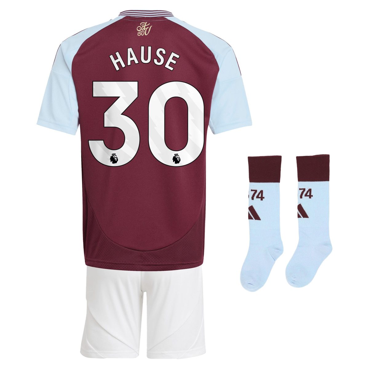 aston villa adidas home mini kit 2024-25 with hause 30 printing Collection - Aston Villa Fan Shop Official Gear