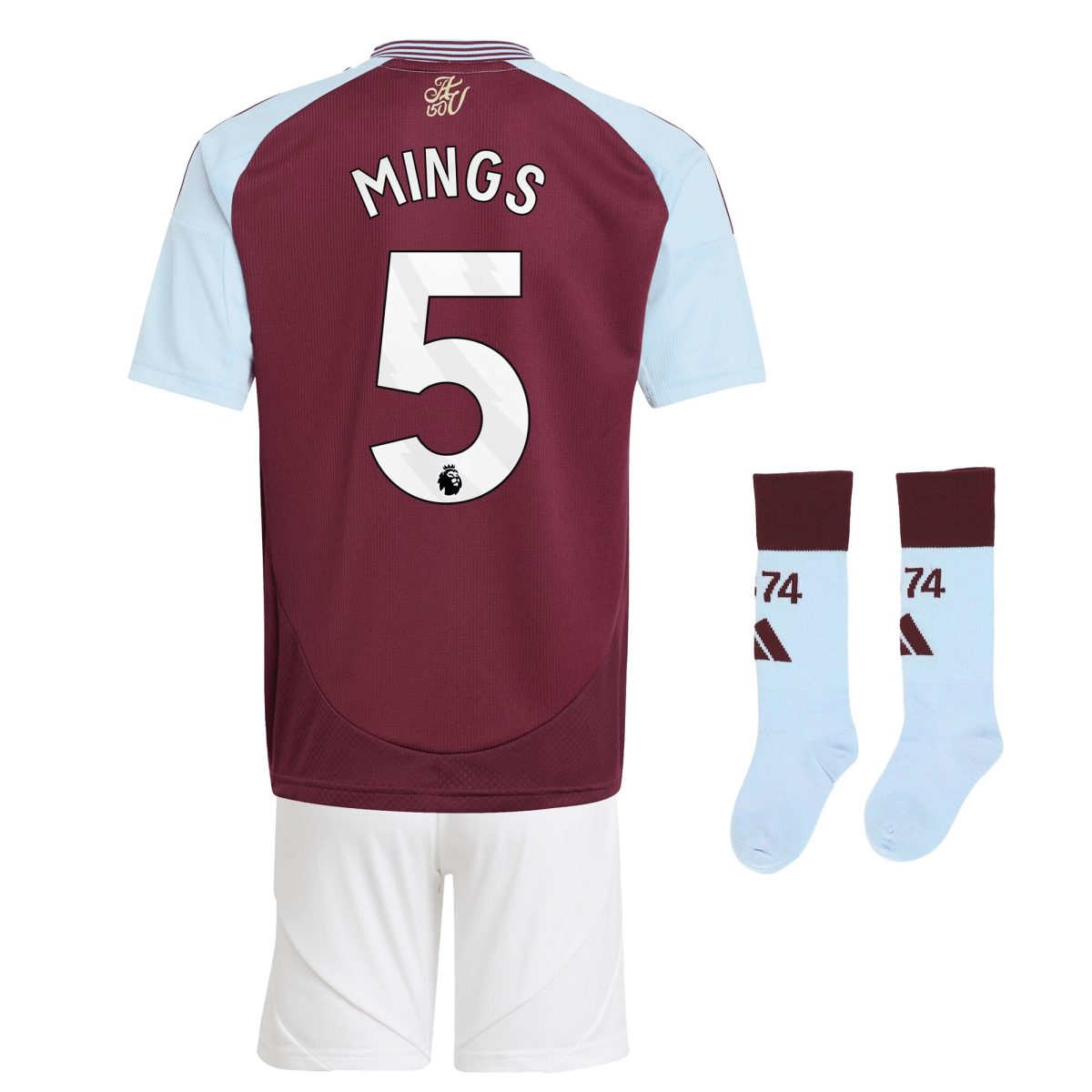 aston villa adidas home mini kit 2024-25 with mings 5 printing Collection - Aston Villa Fan Shop Official Gear