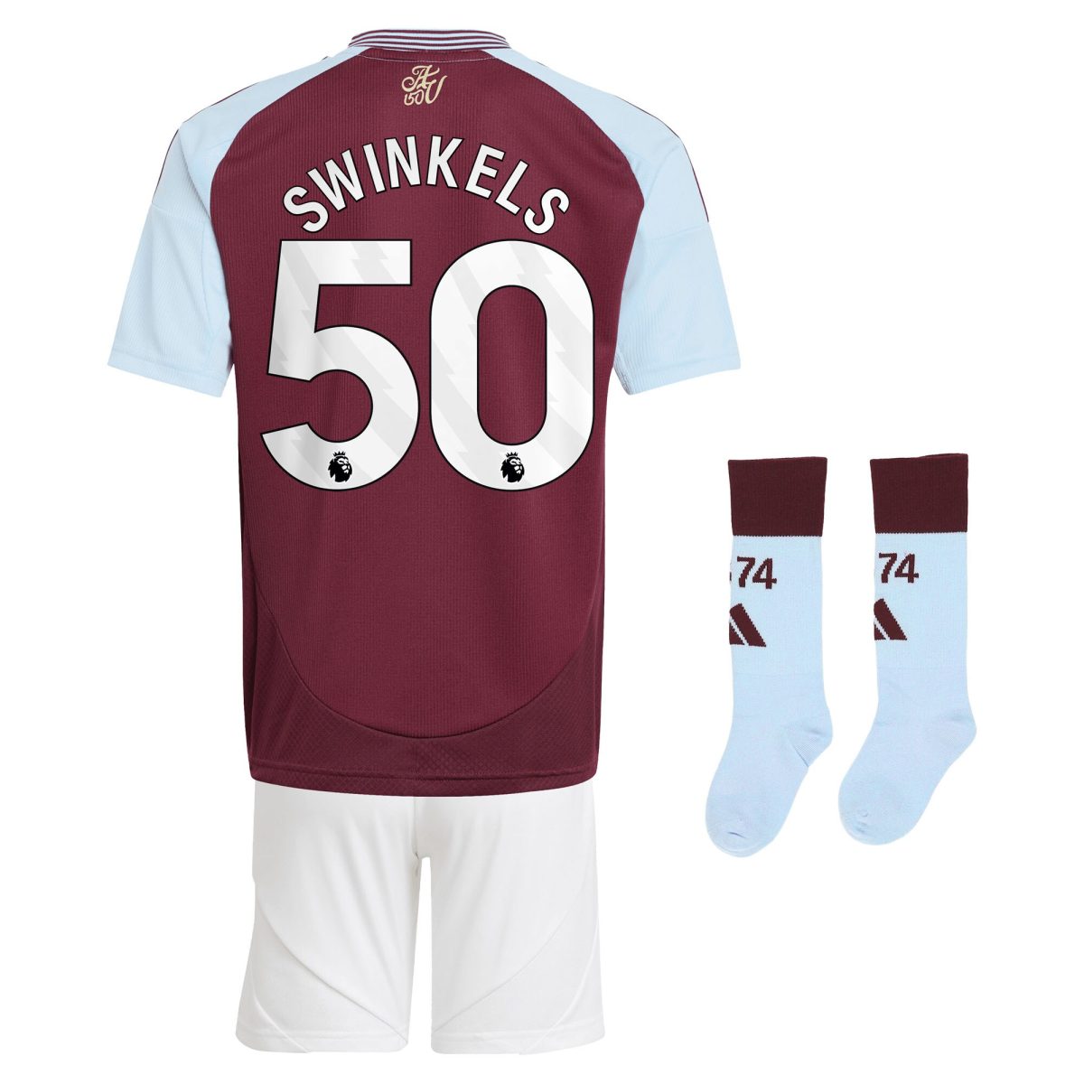 aston villa adidas home mini kit 2024-25 with swinkels 50 printing Collection - Aston Villa Fan Shop Official Gear