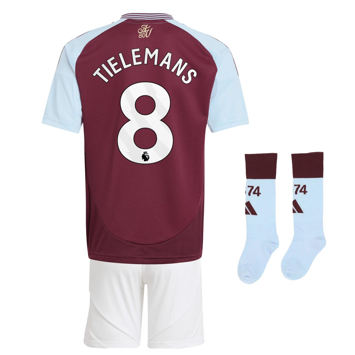 aston villa adidas home mini kit 2024-25 with tielemans 8 printing Collection - Aston Villa Fan Shop Official Gear