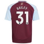 aston villa adidas home shirt 2024-25 – kids with bailey 31 printing Collection - Aston Villa Fan Shop Official Gear