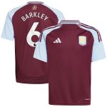 aston villa adidas home shirt 2024-25 – kids with barkley 6 printing Collection - Aston Villa Fan Shop Official Gear