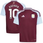 aston villa adidas home shirt 2024-25 – kids with buendia 10 printing Collection - Aston Villa Fan Shop Official Gear