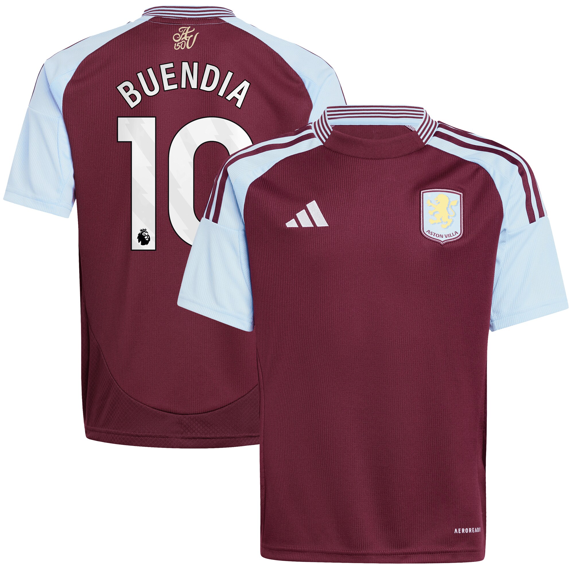 aston villa adidas home shirt 2024-25 – kids with buendia 10 printing Collection - Aston Villa Fan Shop Official Gear