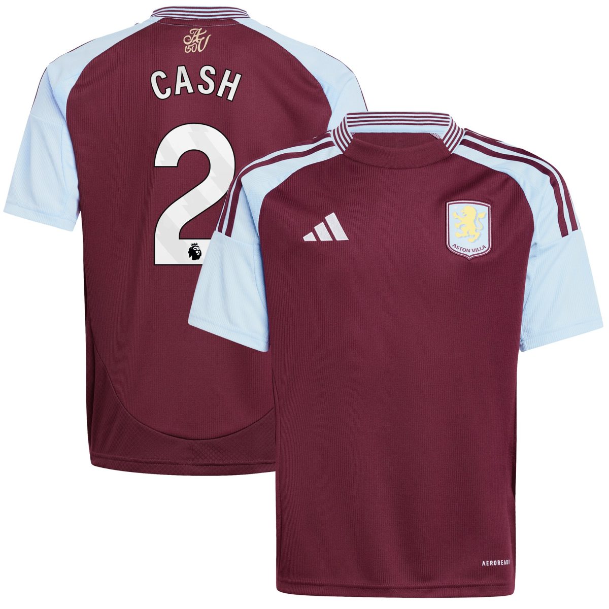 aston villa adidas home shirt 2024-25 – kids with cash 2 printing Collection - Aston Villa Fan Shop Official Gear