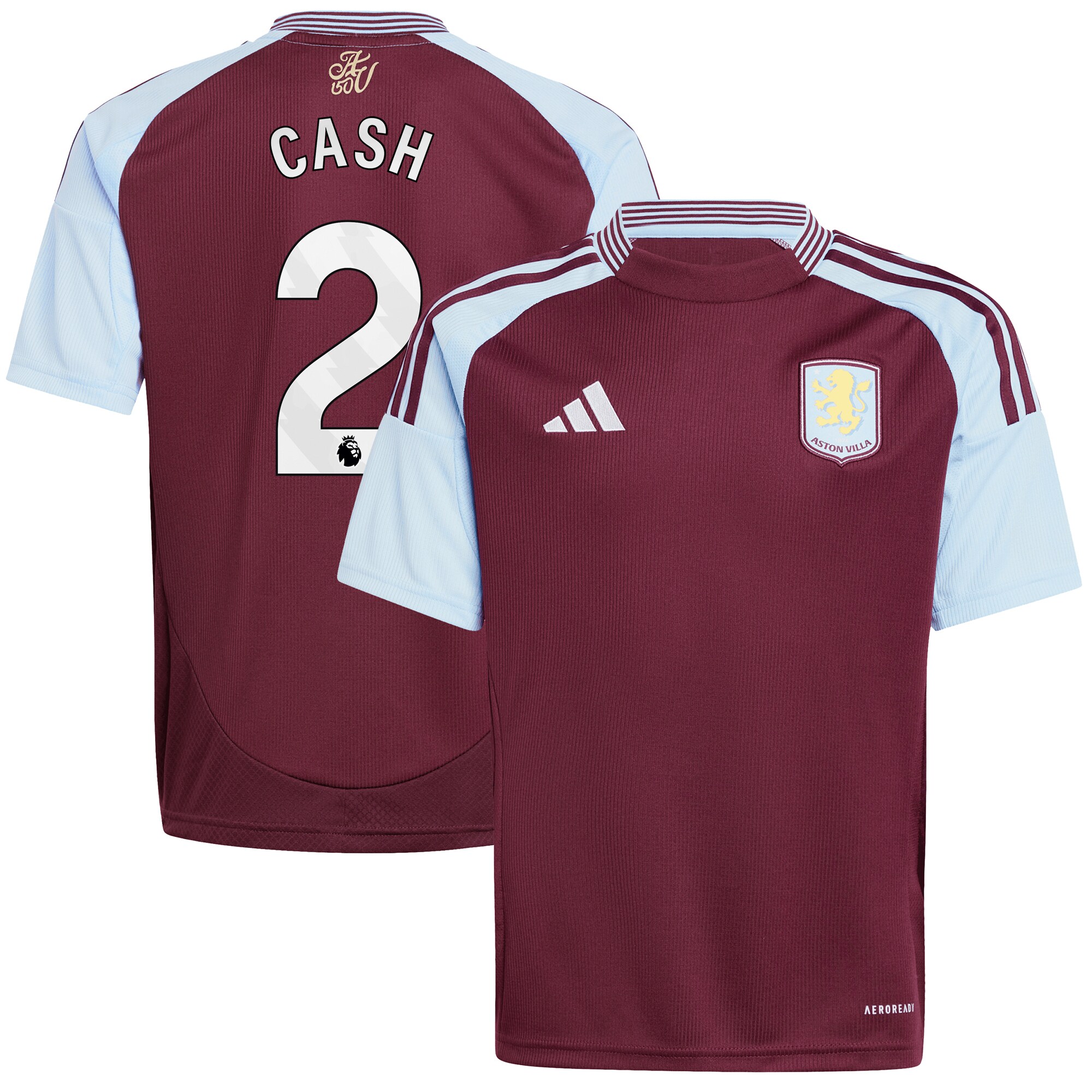 aston villa adidas home shirt 2024-25 – kids with cash 2 printing Collection - Aston Villa Fan Shop Official Gear