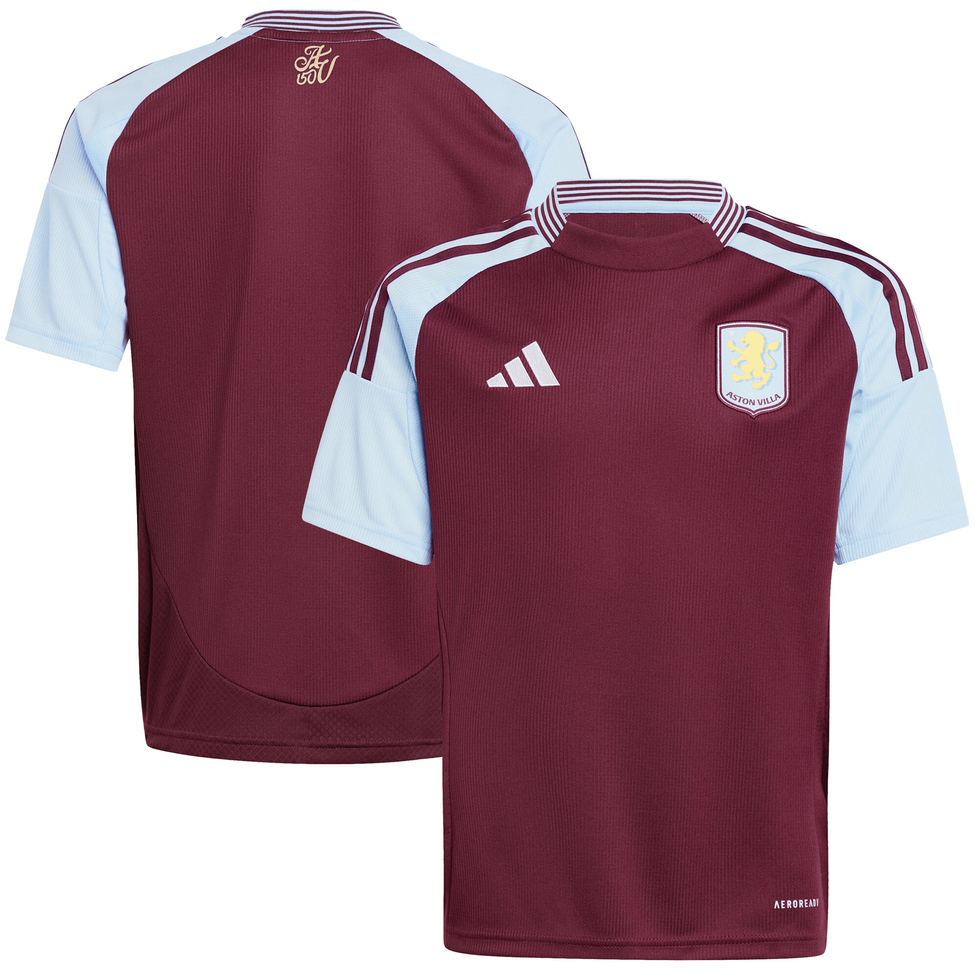 aston villa adidas home shirt 2024-25 – kids with custom printing Collection - Aston Villa Fan Shop Official Gear