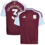 aston villa adidas home shirt 2024-25 – kids with diego carlos 3 printing Collection - Aston Villa Fan Shop Official Gear