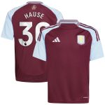 aston villa adidas home shirt 2024-25 – kids with hause 30 printing Collection - Aston Villa Fan Shop Official Gear