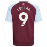 aston villa adidas home shirt 2024-25 – kids with j.duran 9 printing Collection - Aston Villa Fan Shop Official Gear