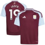 aston villa adidas home shirt 2024-25 – kids with jaden 19 printing Collection - Aston Villa Fan Shop Official Gear