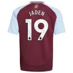 aston villa adidas home shirt 2024-25 – kids with jaden 19 printing Collection - Aston Villa Fan Shop Official Gear